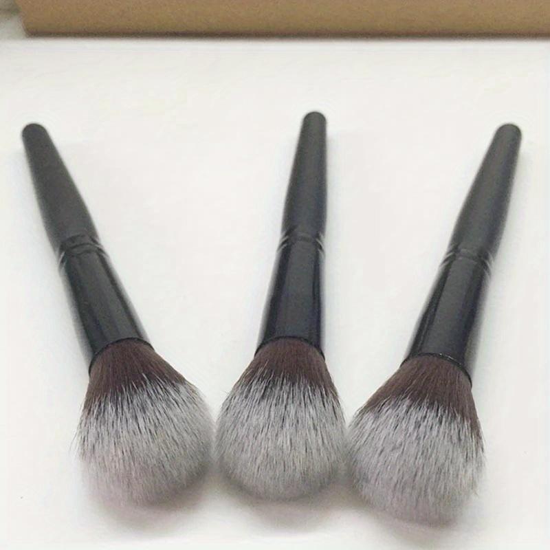 Professional 1 Pcs Black Wooden Handle Beauty Face Brush Foundation Brushes Single Up Brush Tools