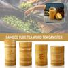 Portable Lightweight Bamboo Tea Jar Mini Tea Tin Tea Organizer Storage Holder Chinese Tea Container Box