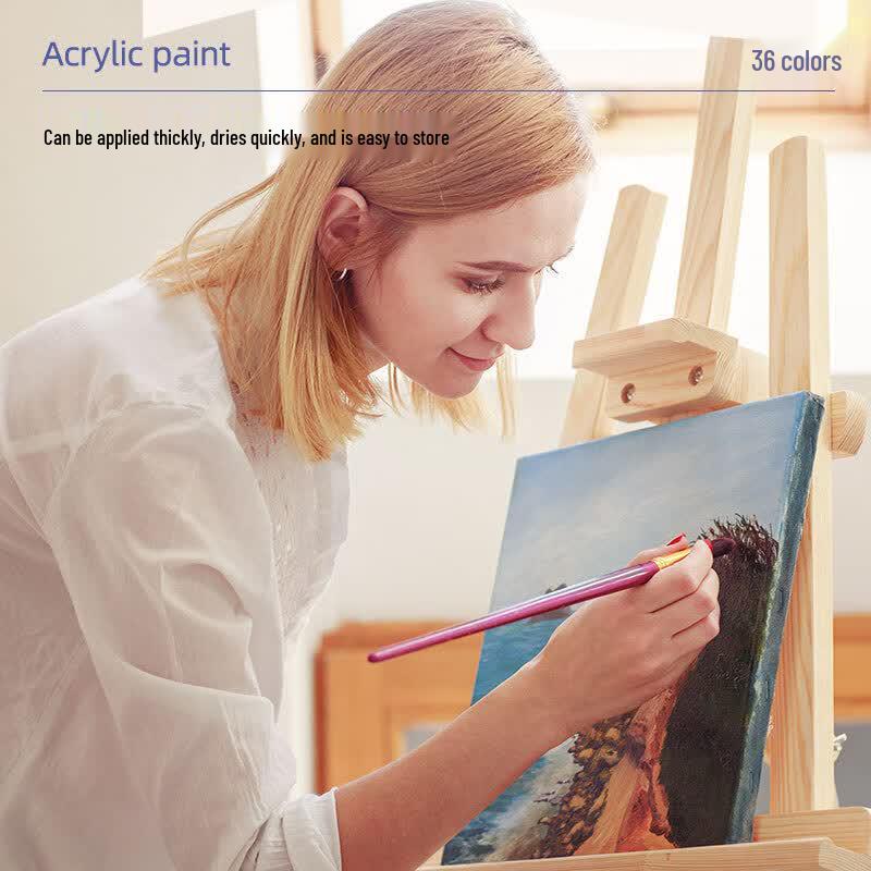 Deli 36-Color Acrylic Paint Set