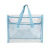 PVC Self-Adhesive File Bag Large Capacity Transparent Waterproof Handheld Folder Portable Expandable File Storage Bag