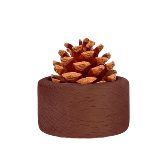 yangyizhi Wood Pinecone Passive Diffuser, Essential Oil Diffuser for Small Spaces, Aromatherapy Home Office Bedroom Car