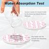 Pink Bow Car Coasters for Cup Holders,2 Pack Car Cup Holder Coasters for Car,Ceramic Absorbent Car Coaster with A Finger Notch and Cork Base,Car