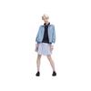 Uniqlo X JW Anderson Коллаборация Весна-Лето 2023 Серия Весна-Лето Повседневная Свободная Дизайн Цветовые Блоки Спортивная Ребристая Куртка с Длинным Рукавом Женские куртки 458639-61