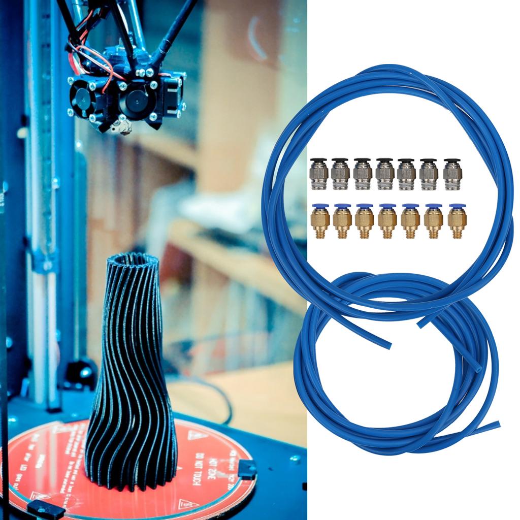 PTFE трубка для 3D-принтера, пневматические фитинги PC4-M6 PC4-M10 для Creality Ender 3