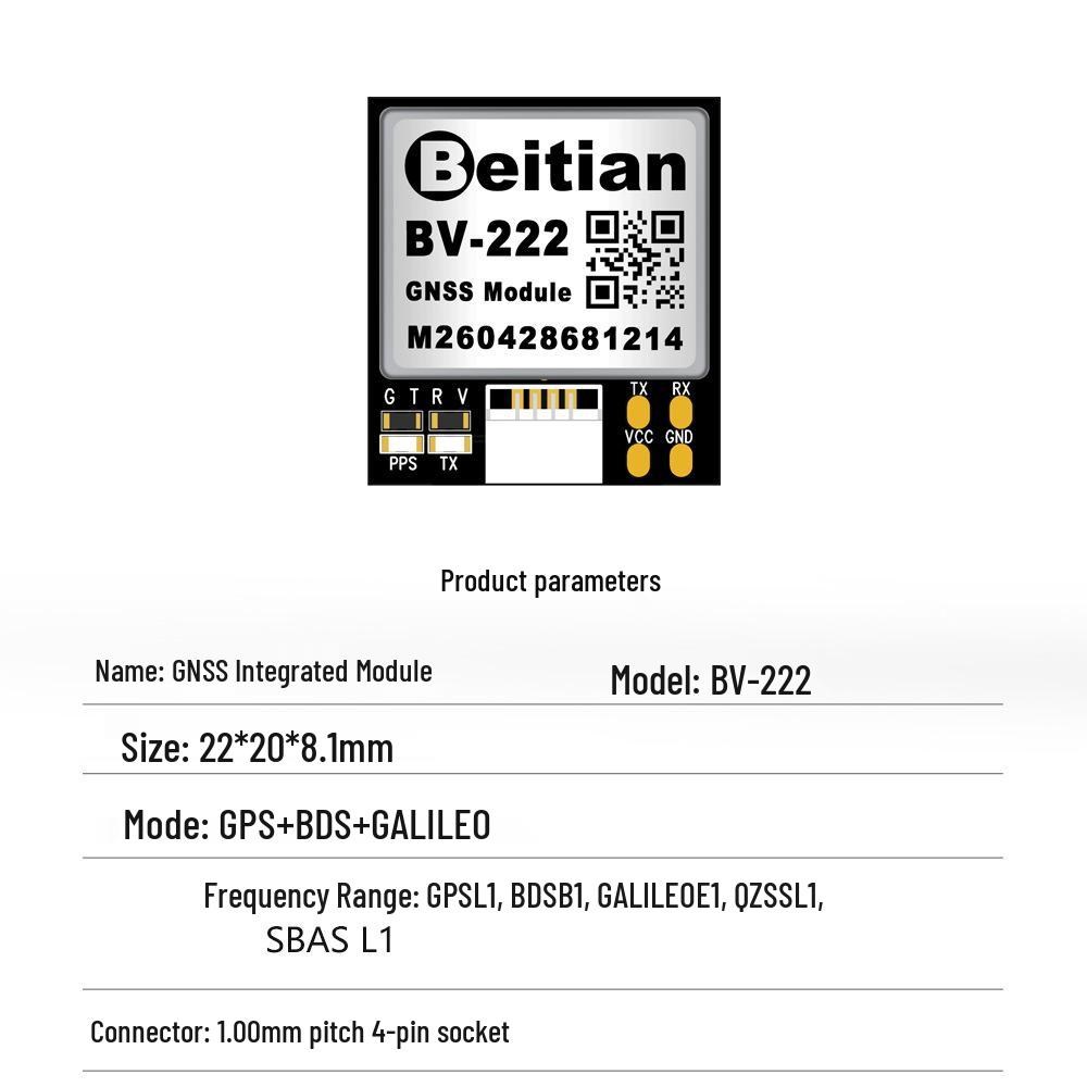 Модуль GPS North Sky со встроенным BeiDou-3 TTL и микрополосковой антенной BQ-126 280 357