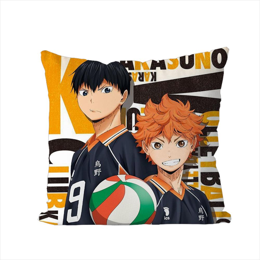 Anime HHaikyu Pillow Case For Car Sofa Decorative Home Doublesided Print Plush Square Throw Pillow Cushion Cover