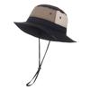 Wide Brim Fisherman hat Anti-UV Panama Hat Large Mountaineering Caps  Camping