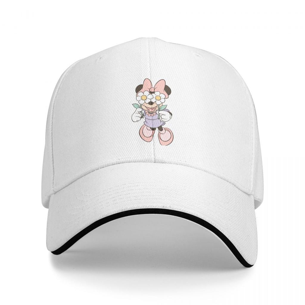 Unisex Mickey And Minnie Wedding Kiss Hearts Trucker Hat Retro Versatile Baseball Cap Fit All Size