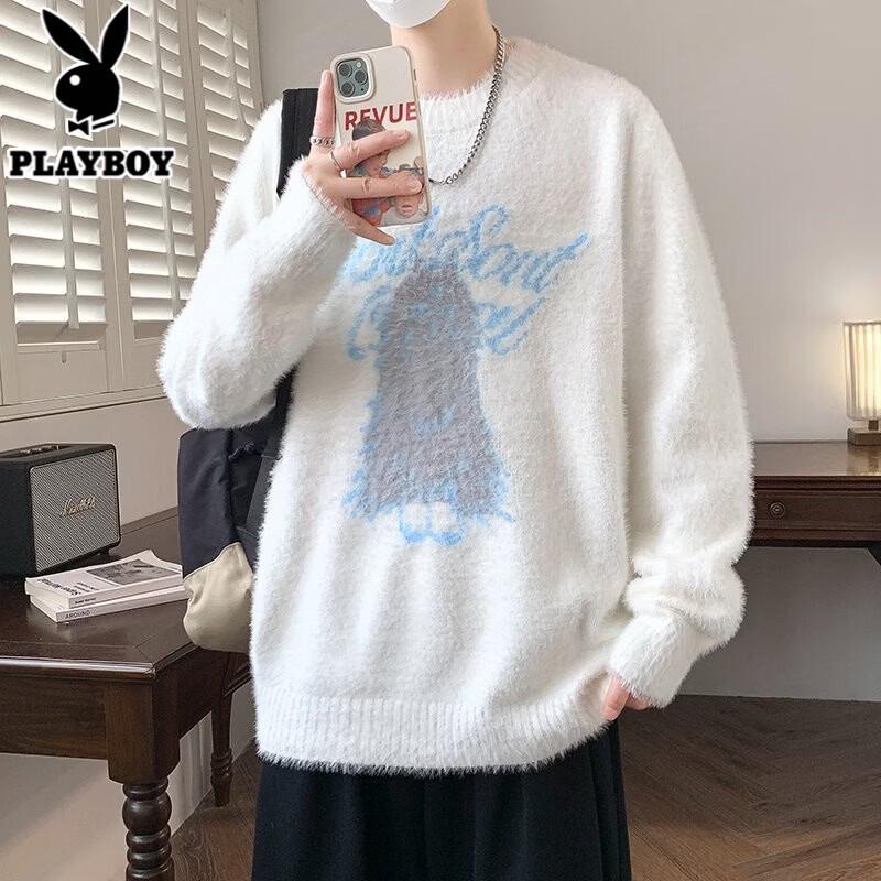 PLAYBOY Унисекс модный вязаный свитер