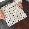 Чехол-книжка для iPad Pro 2021 - Шесть Цветов в Горошек с Девичьим Дизайном в Форме Сердца