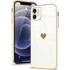 Protective Case - Luxury - for iPhone 12 - Shockproof - Heart Pattern - Scratch-resistant