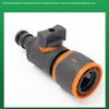 3Pcs Quick Connect Garden Hose Adapter With Ball Valve Fits 1/2", 3/8", & 3/4" Etc Hose Quick Connectors For Garden/Car Washing