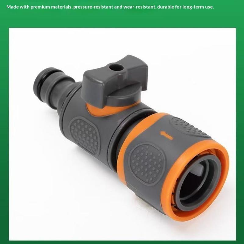 3Pcs Quick Connect Garden Hose Adapter With Ball Valve Fits 1/2", 3/8", & 3/4" Etc Hose Quick Connectors For Garden/Car Washing