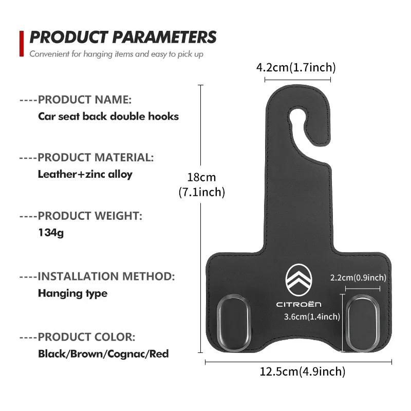 APS2 Car Back Headrest Hanger Hook Rear Seat Hanging Holder Organizer For Citroen Jumper Celysee Cactus Picasso Aircross Saxo Grand