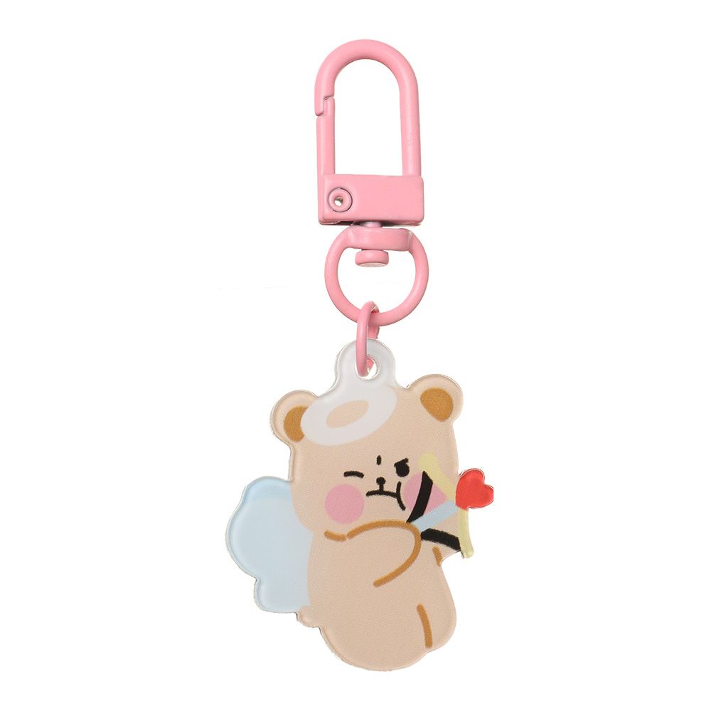 Fashion Jewelry Acrylic Phone Chain Bag Pendant Rabbit Cat Bear Keyring Keychains