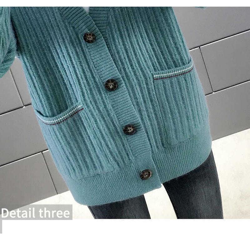 Вязаный кардиган, свитер, куртка, женская сетка, красный ленивый ветер, свободный топ, осенняя женская мода, корейская версия