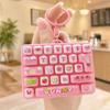26 Key Decompression Button Toy Creative Style Keyboard Keychain  Popular Pendant