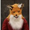 Movable Mouth Fox Head Mask Animal Panda Tiger Husky Orangutan Artificial Fur for Halloween Costumes Party