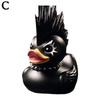 2024 Duck Statue Gothic Sculpture Punk Animal Figurine Resin Desk Decoration Collectible Figurines Satan Duck Tabletop Ornaments