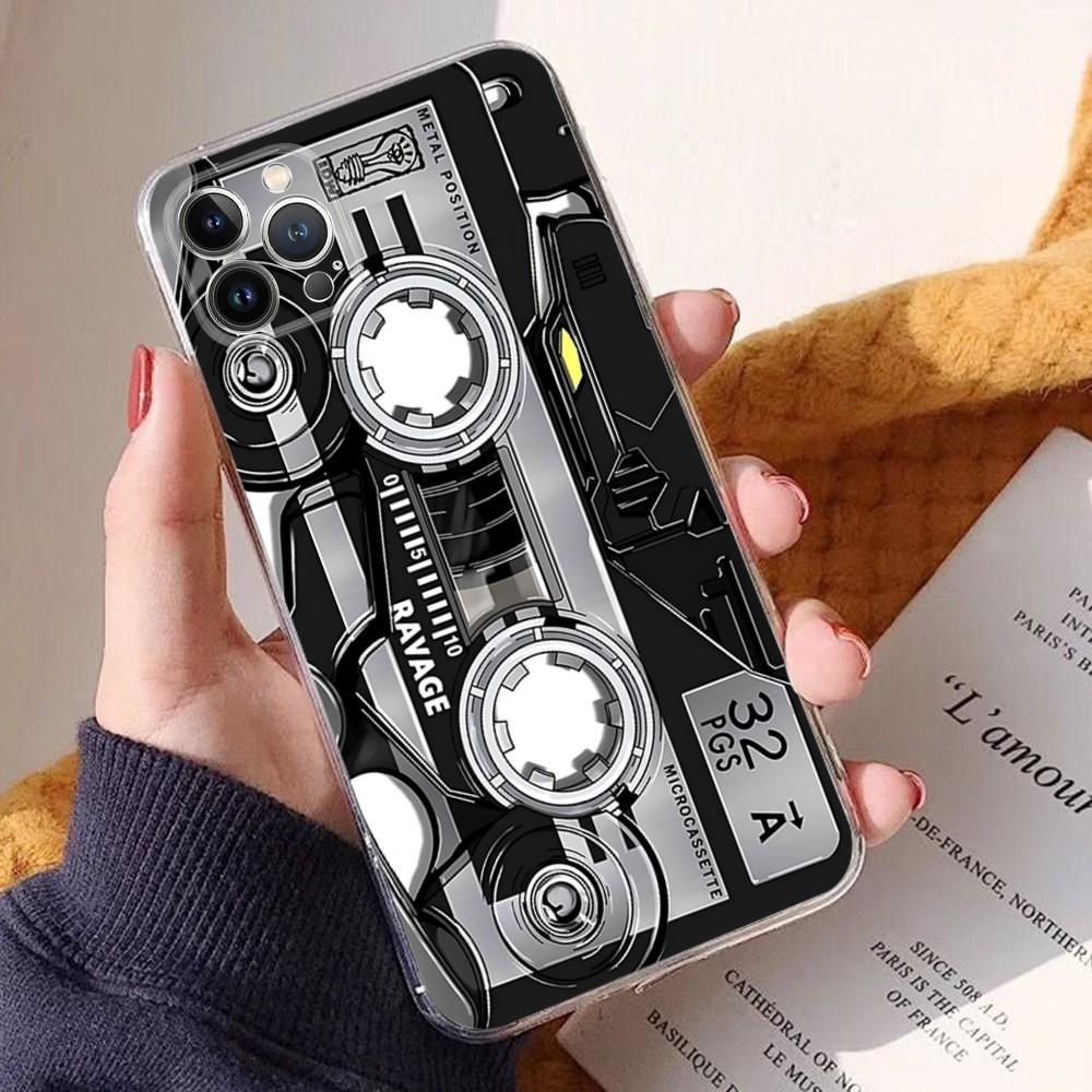 Ретро Арт Радио Кассетный Плеер Чехол для Телефона Для IPhone 16 15 14 11 12 13 Mini Pro XS Max Чехол 6 7 8 Plus X