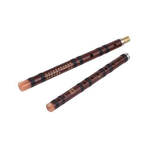 Shakuhachi, Benkeg D Chinese Traditional Instrument Dizi Bitter Bamboo Flute and Chinese Knot for Beginners