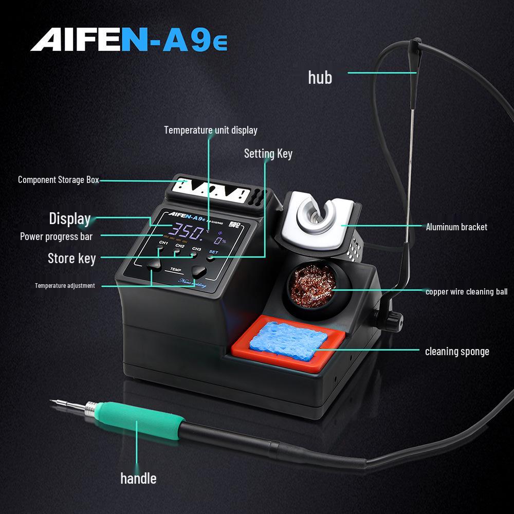 Паяльная станция высокой мощности Sukong A9E/A9PRO 120 Вт с наконечником 210 для ремонта мобильных телефонов