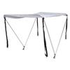 Boat Top Replacement Cover Aluminum Alloy Frame Waterproofing Oxford Cloth Sun Shelter Awning Cover for Canoes Kayaks