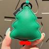 Exquisite Christmas Key Ring Sewn Leather Elk Pendant Versatile Santa Claus Keychain  Kids