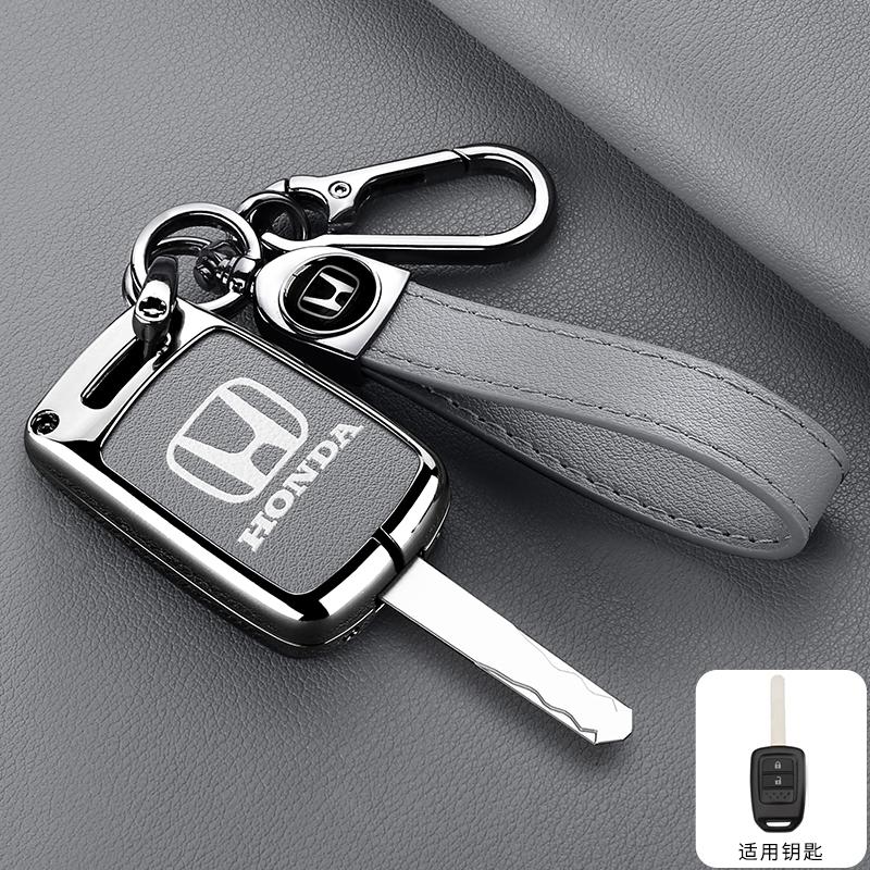 Leather Smart Key Bag Car Remote Key Case Cover Shell Protector For Honda Accord CIVIC CRV Jazz HR-V HRV 2013 2014 2015 2016 LV4