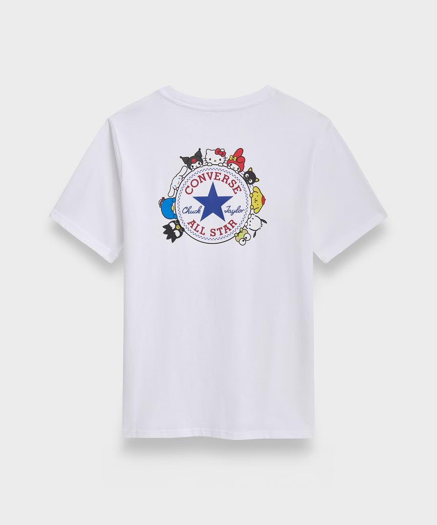 Кеонбосеу X Персонажи Sanrio Футболка с нашивкой Chuck Taylor Белый Cvm5T516-Wht