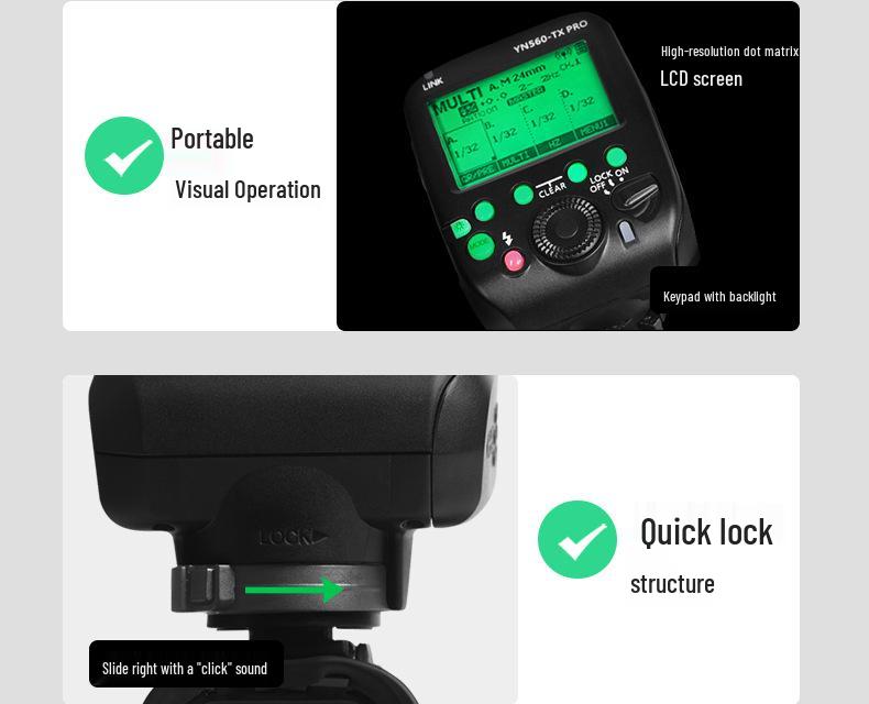 Yongnuo YN560TX PRO HSS TTL Flash Trigger for YN200/Y650EX-RF Flashes