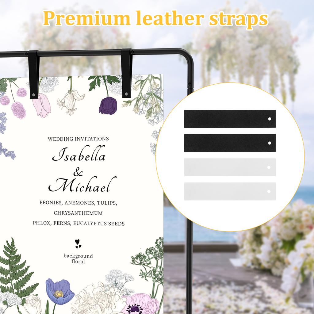 Свадебная арка, подставка для приветственной таблички, держатель для таблички "Добро пожаловать на нашу свадьбу", металлическая напольная подставка для схемы, мольберт для демонстрации постера