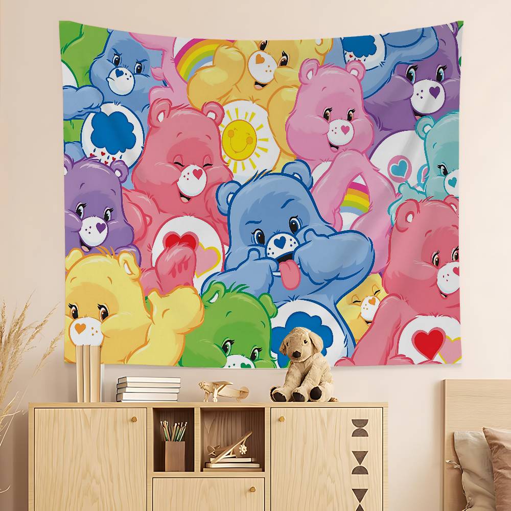 C-care-B-bears Hanging Bohemian Tapestry Bohemian Wall Tapestries Mandala Cheap Hippie Wall Hanging