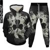Poker Graphic 3D Print Men's Outdoor Fashion Clothing Tracksuit Costume Homme 2 Pieces Set Hoodies Jogging Pants Oversized S-6XL