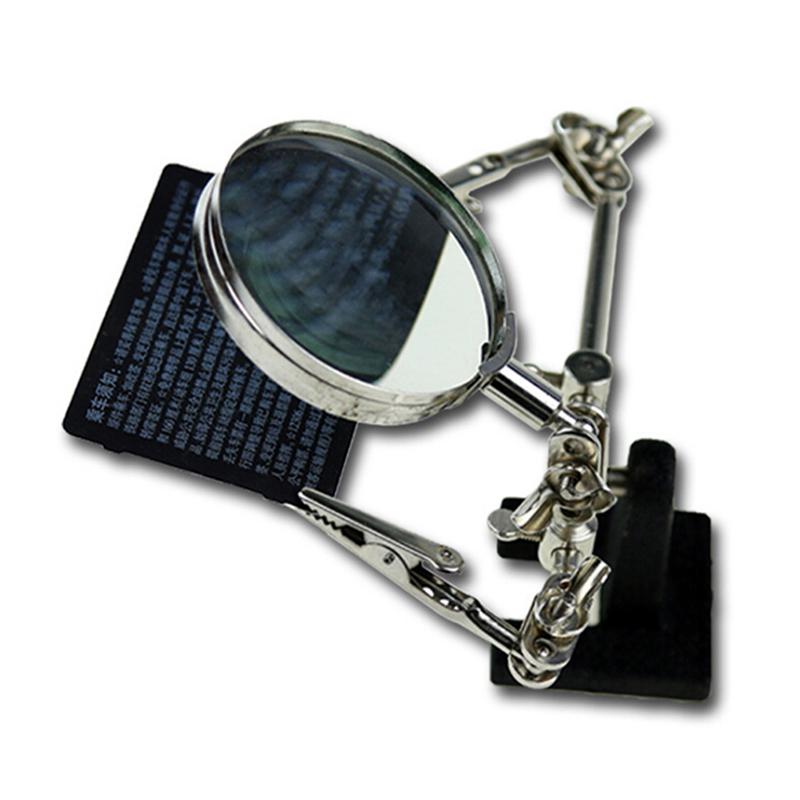 1X Подставка для паяльника из третьих рук, вспомогательный зажим, тиски, увеличительное стекло