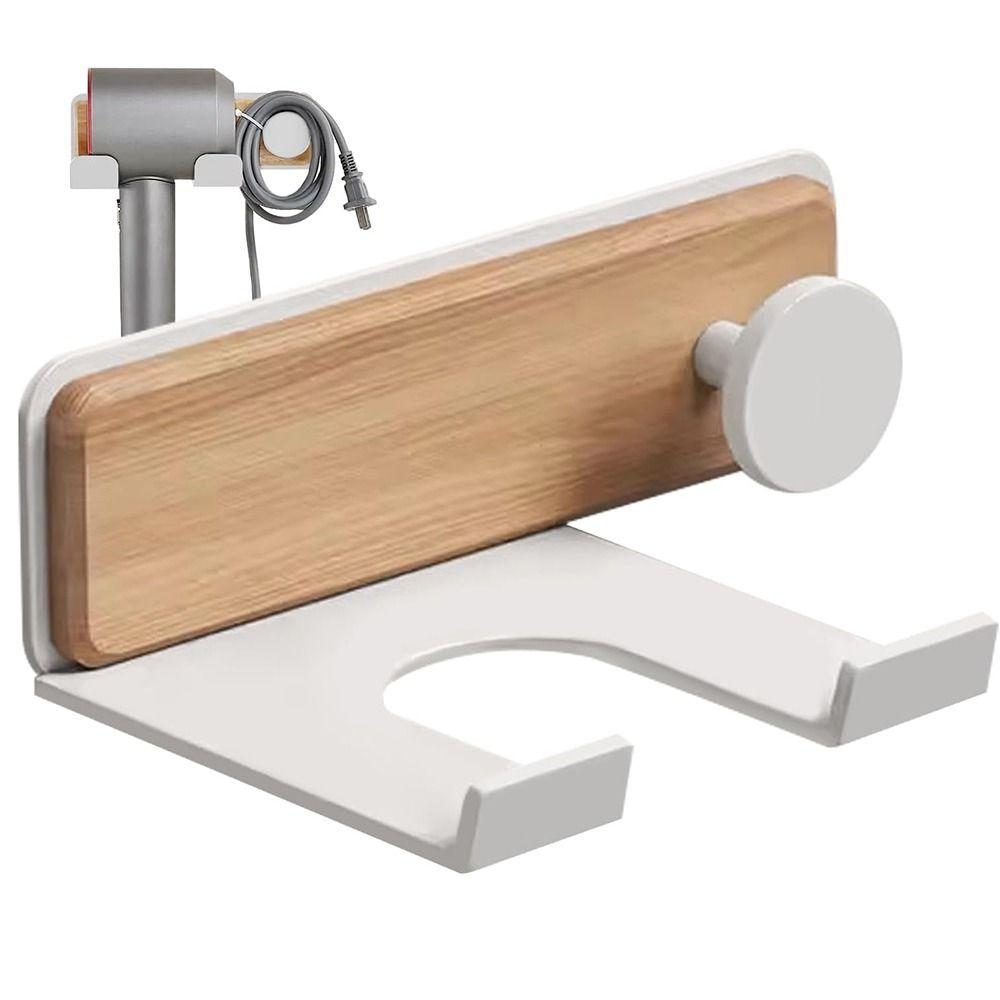 Wall Mount Bathroom Shelf No Drilling Hair Dryer Organizer  Most Hair Dryers