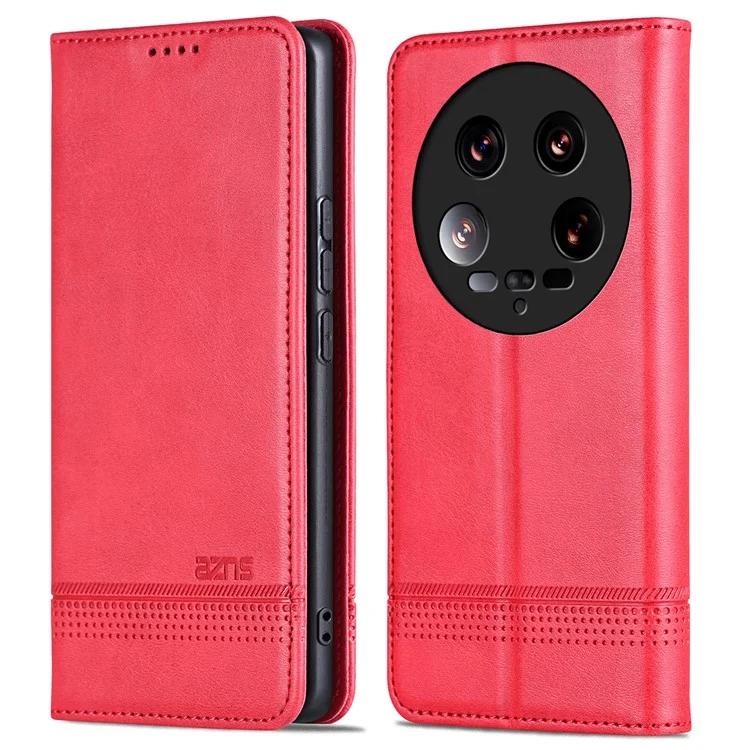 Для Xiaomi 14 Ultra кожаный чехол с текстурой из воловьей кожи, чехол-кошелек для телефона