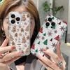 Чехол для телефона с мультяшным узором «С Рождеством» для iPhone 16 15 14 13 12 11 Pro Max Mini X XS SE 7 Plus 16E Прозрачная крышка Fundas