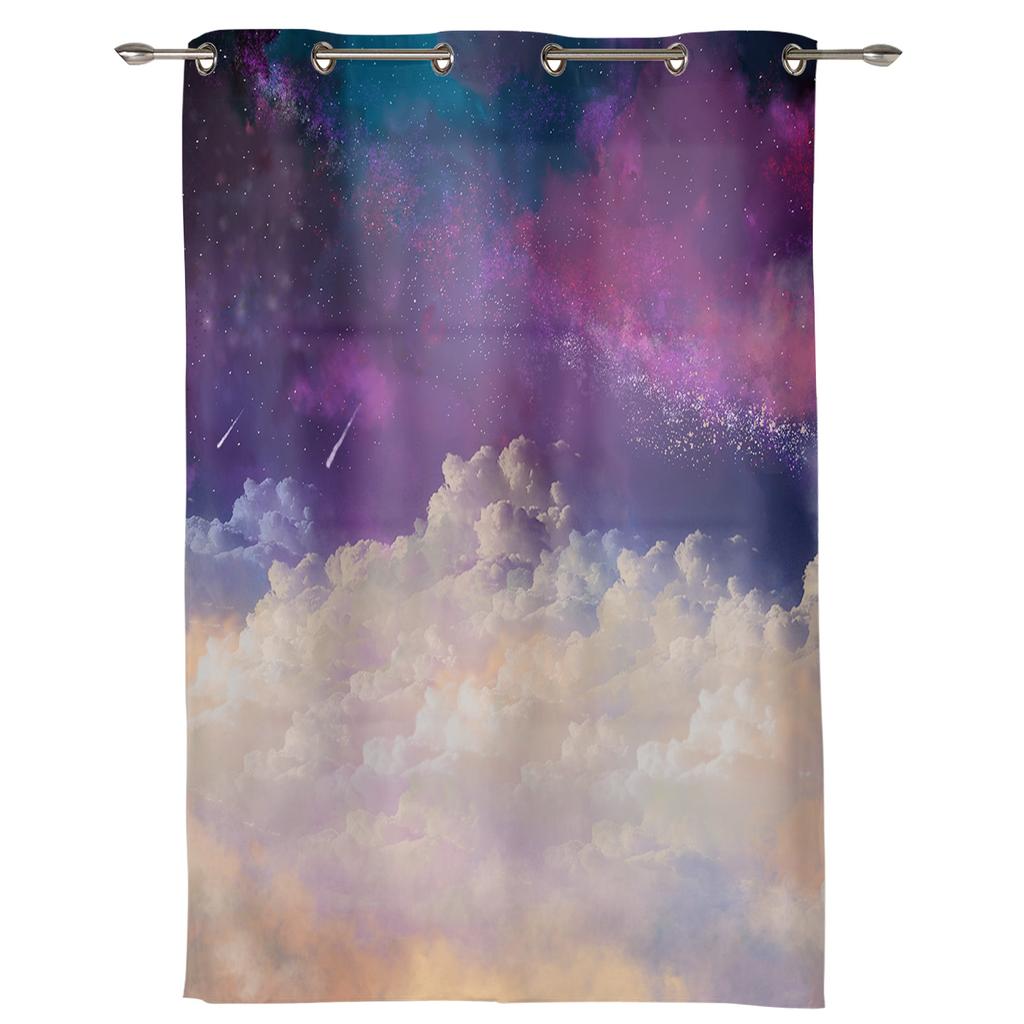 Bohemian Retro Шторы Тонкие Полиэстер Солнцезащитные Оконные Декоративные Бохо Печать Шторы Спальня Готовые Шторы