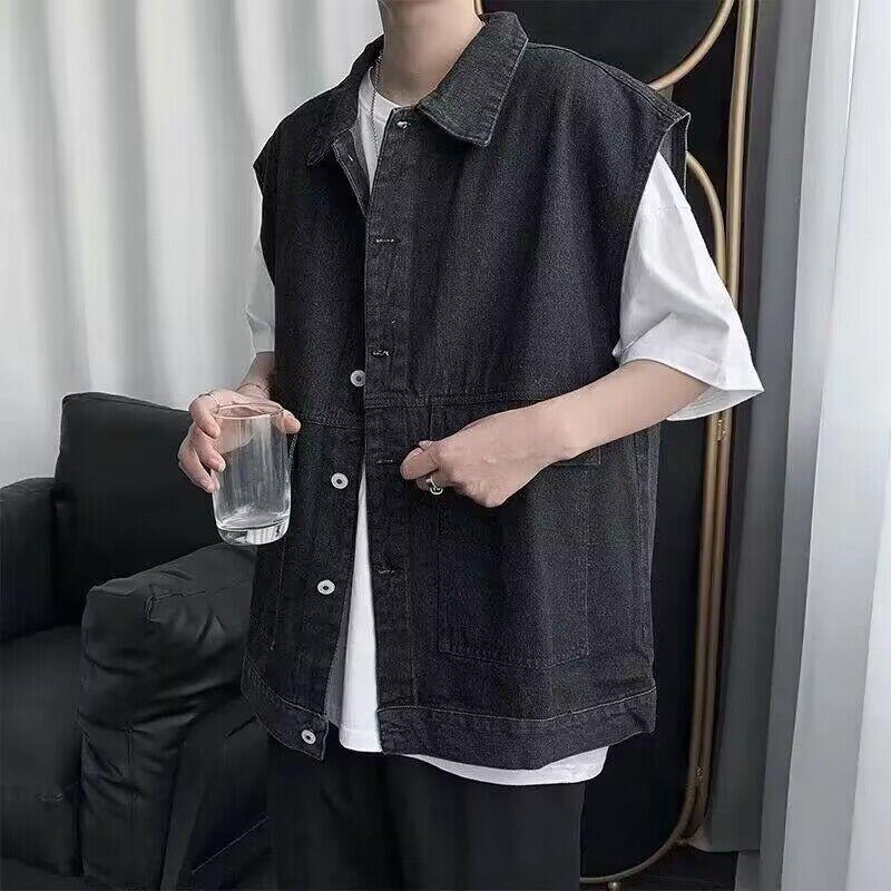 Мужская модная джинсовая куртка с вышивкой - Повседневная весенне-осенняя мода, рабочая одежда