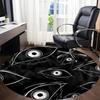1pc Eyes Pattern Office Round Area Rug,  Mat Suitable For Office, Under Office Chairs Bedroom Living Room Home Decor, Room Deco