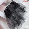 1Pairs Manicure Photography Props Bead Mesh Sleeve Lace Decoration Fake Pleated Cuff