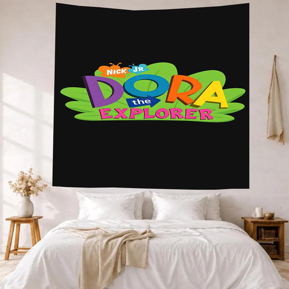 Dora Explorer Wall Decor Tapestry Art For Pet Memorial Birthdaywedding Party Backdrop Family Gift