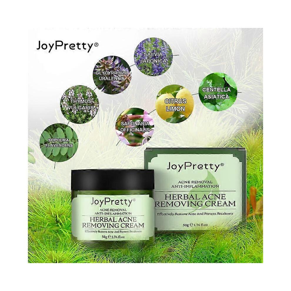 3 шт. JoyPretty Травяной крем для лица от акне Удаление прыщей Лечение акне Против акне Увлажняющий Восстанавливающий Поврежденную кожу Уход за кожей