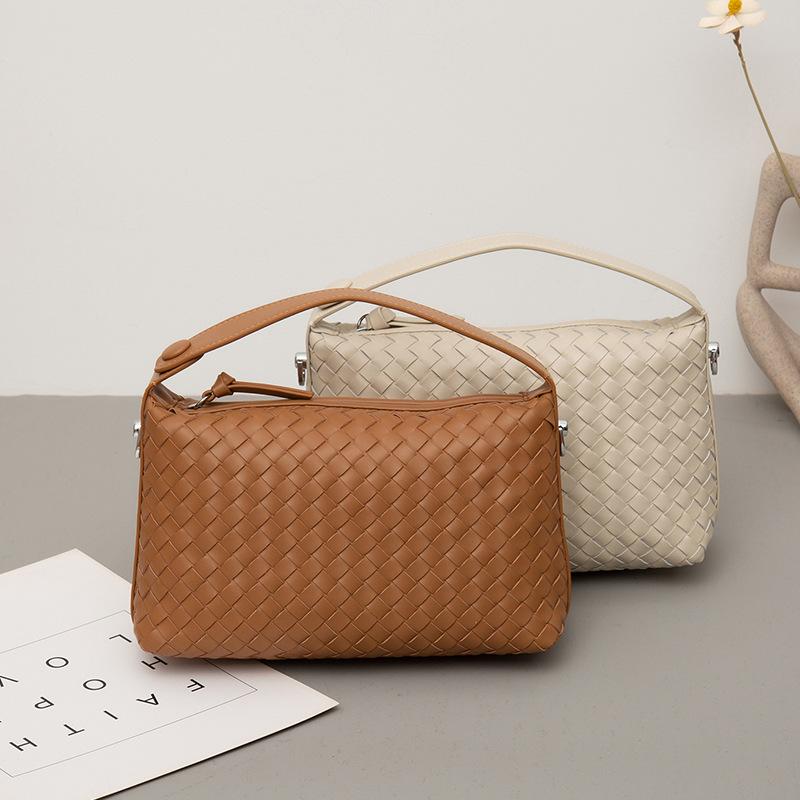 Сумка-подушка из коровьей кожи, плетеная сумка-подушка, женская сумка из натуральной кожи, сумка-мессенджер на одно плечо, сумка-мешок