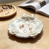 Retro Lolita Jewelry Plate 3D Printed Bow And Rose Tray, Decorative Bowknot Storage Organizer Decor for Rings Earrings Necklaces, Cute