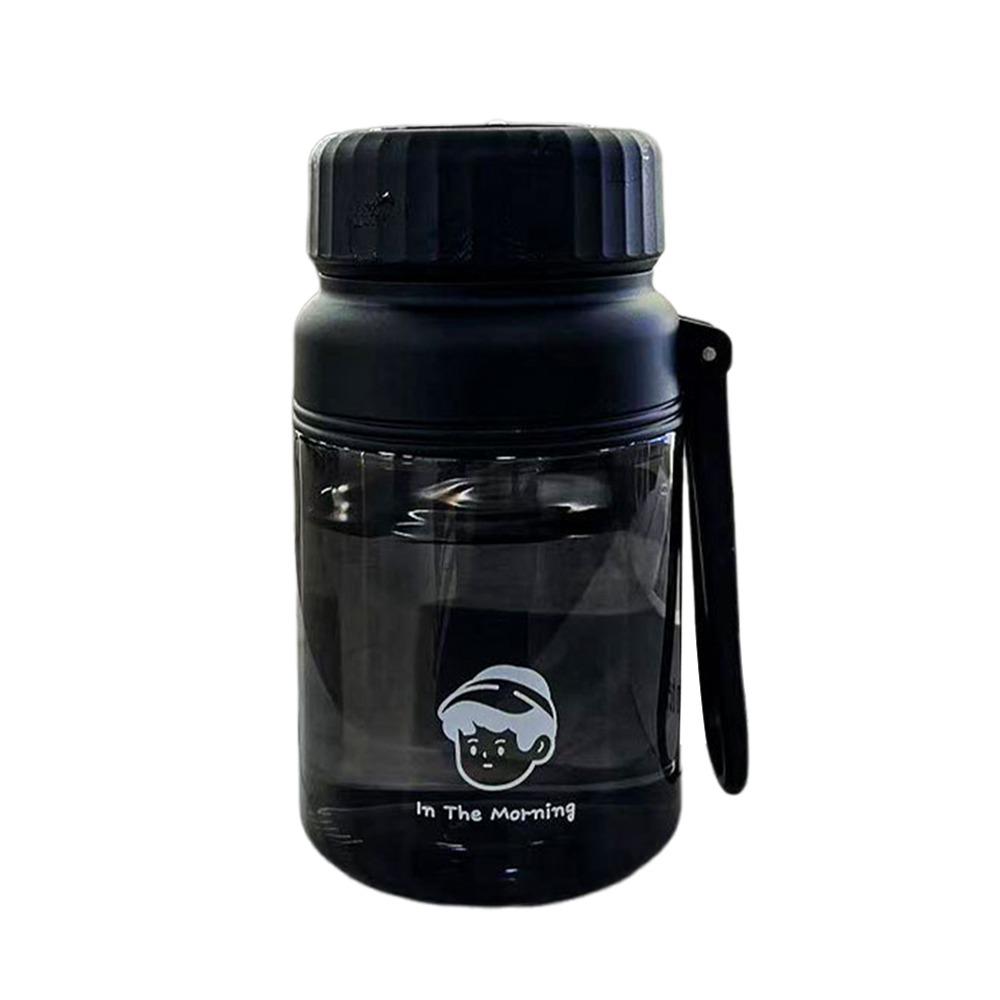 Black White Water Bottle 1000ML Sports Kettle Portable Water Cup Outdoor Sport