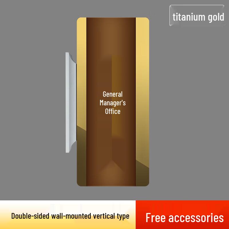 Acrylic Office Door Sign with Replaceable Inserts