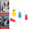 500PCS Fork Crimp Terminal M4/M5/M6 Spade Plugs Pre-insulated Ferrules Lugs For Splice Electricals Cable Wire End Connectors