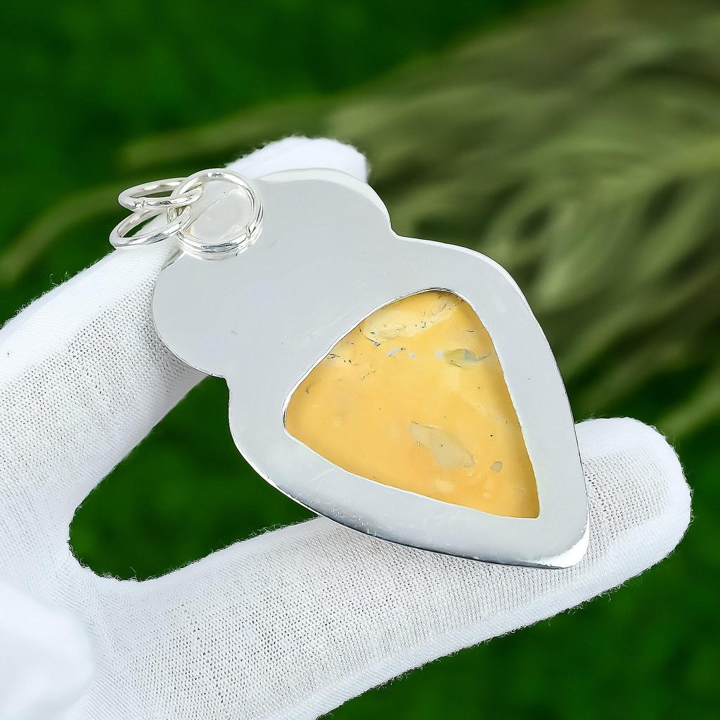 Sisters Day Deal Maligano Jasper Gemstone Wedding Pendant 925 Sterling Silver